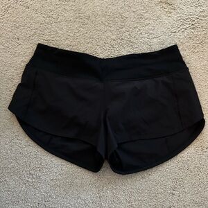 Lululemon Athletica Black Athletic Shorts Lightweight Curved Hem